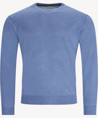 Lipan Stickad tröja Regular fit | Lipan Stickad tröja | Blå